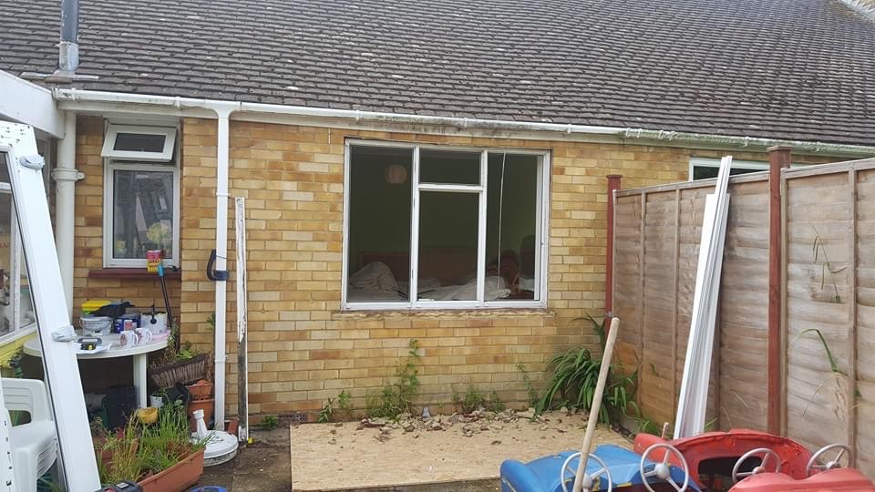 Image of window before removal