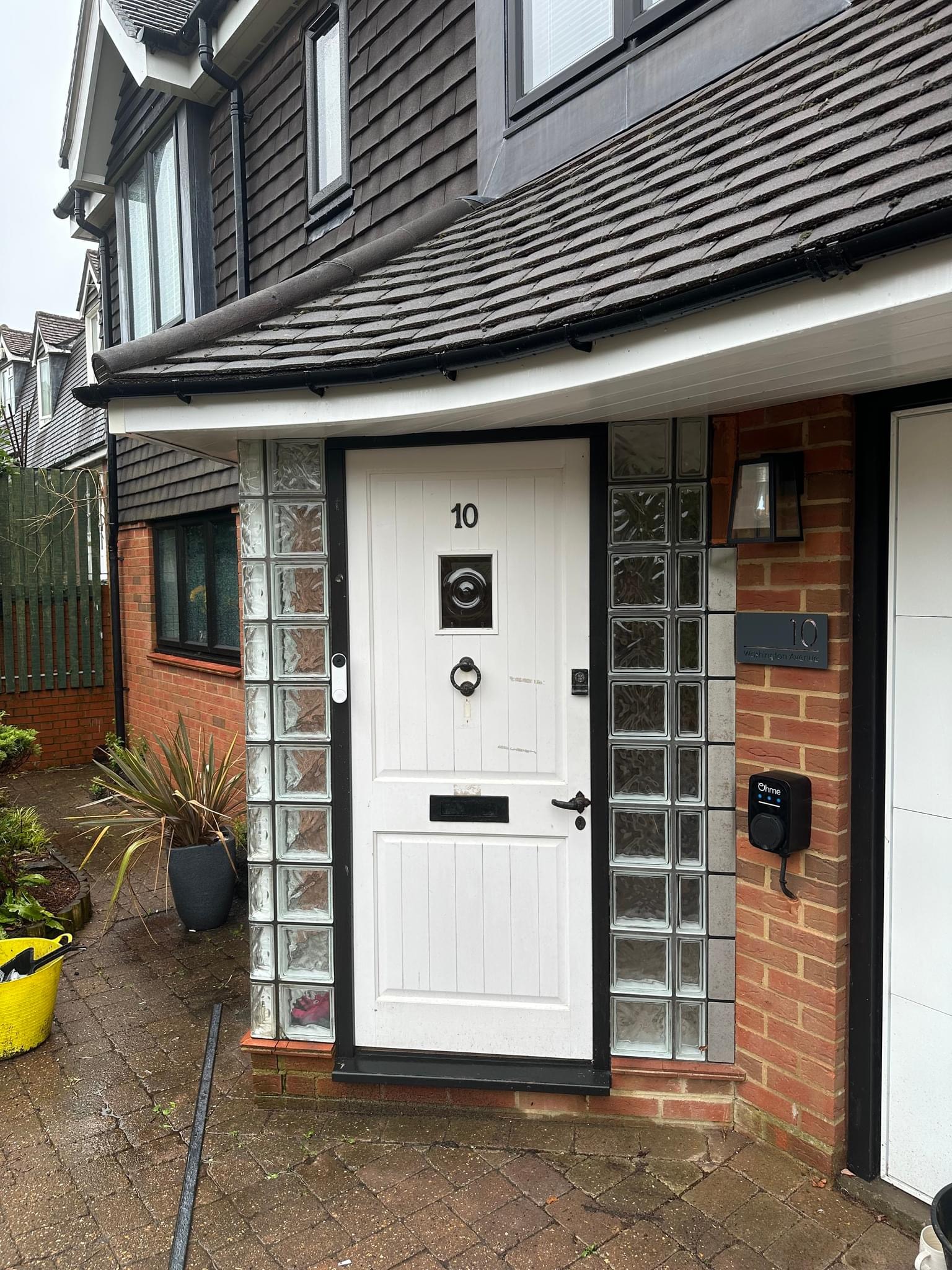 The existing front door